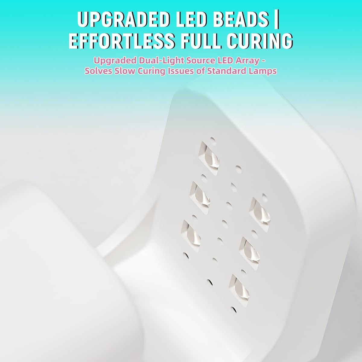 9W Mini Cordless LED Nail Lamp - Portable Rechargeable Gel Polish Dryer, 10-Second Fast Curing for Travel & Home Use