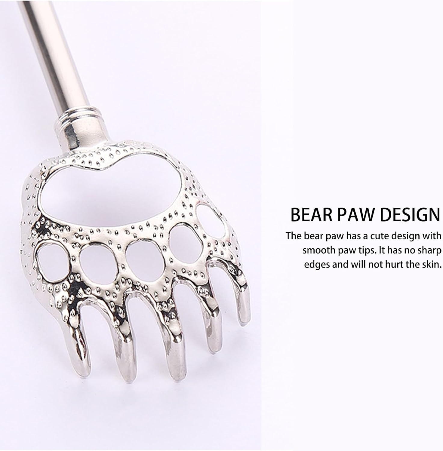Back Scratcher Bear Claw Black Telescopic Back Scratcher for Men with Extendable Handle for Back Reach image number 1