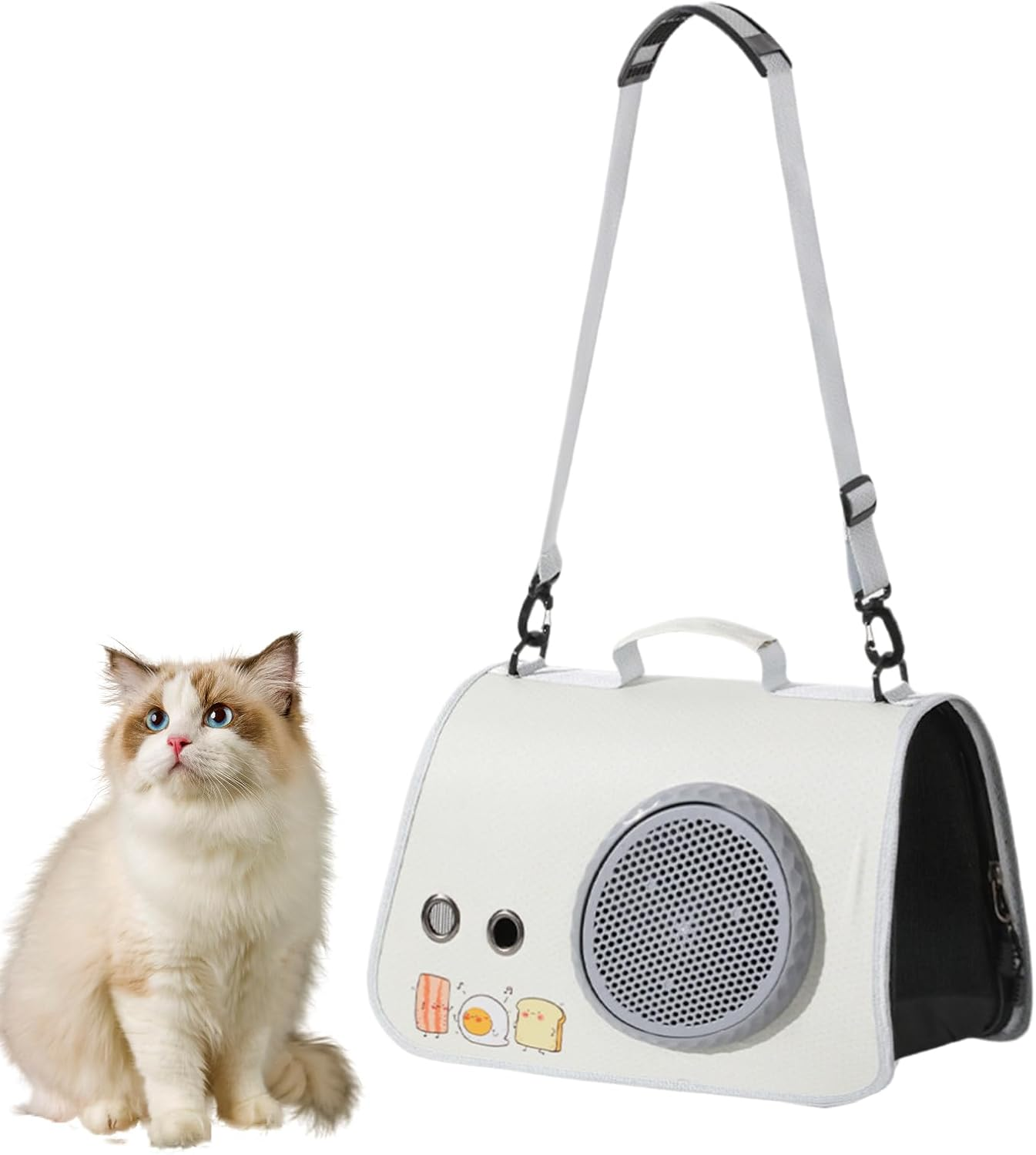 Cat Carrier | Travel Cat Carrier Shoulder Bag - Large Transport Animals Tote with Shoulder Strap Breathable for Adults Men Women Elderly Teens image number 1