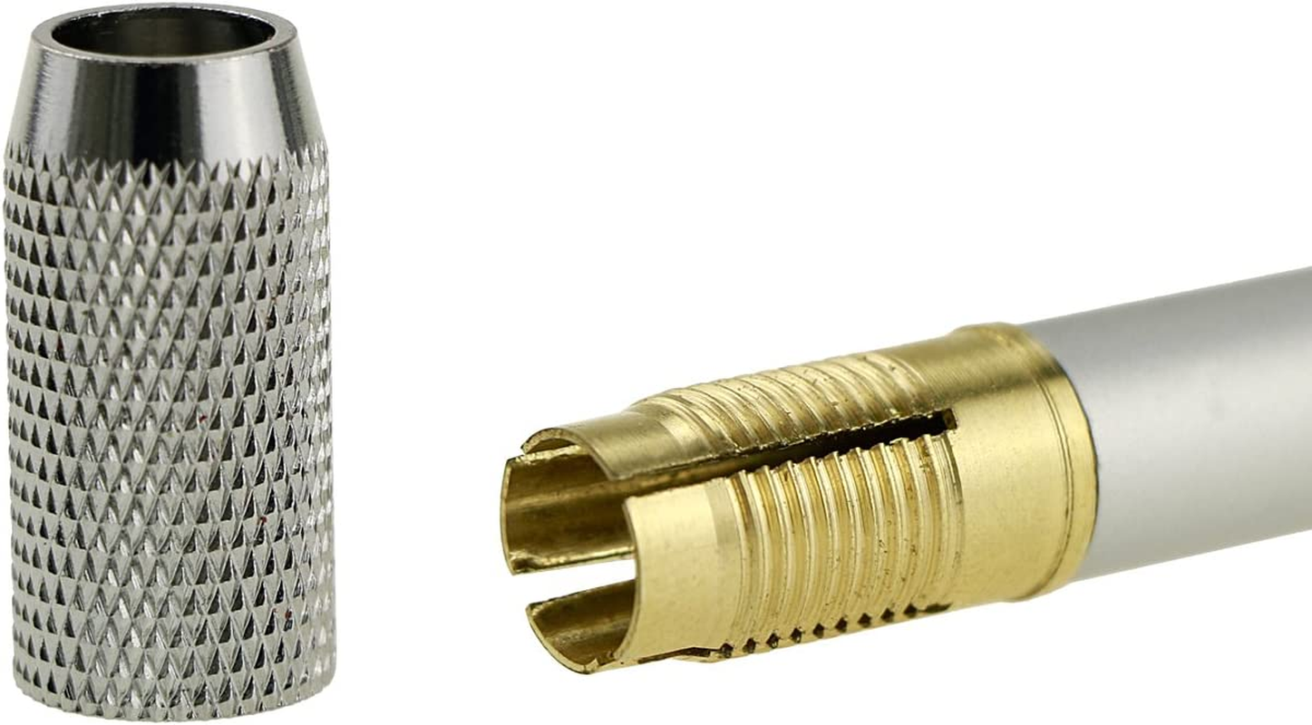 YOUSHARES 6 PCS Pencil Extender Holder for Colored Pencils in Regular Size - Aluminum Assorted Colors Pencil Lengthener image number 6