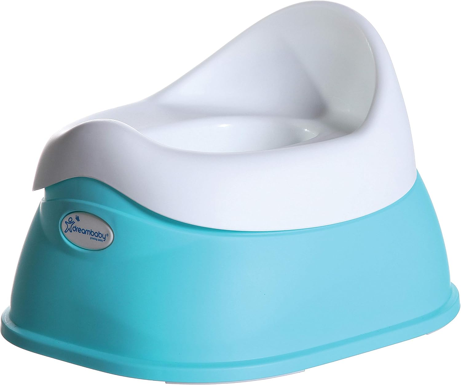 Dreambaby Ezy Potty Training Seat - Todllers Toilet Seat with Built-In Splash Guard, Slip-Resistant Base, and Removable Bowl - Perfect Size Travel Potty Chair for Toddlers 18 Months & above - Aqua - Aqua image number 6
