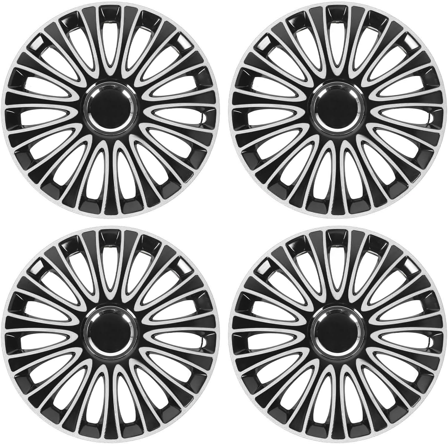 14 Inch Hubcaps Set of 4, 4PCS Hubcaps Snap on R14 Universal Wheel Rim Cover for Cars Trucks SUV image number 1