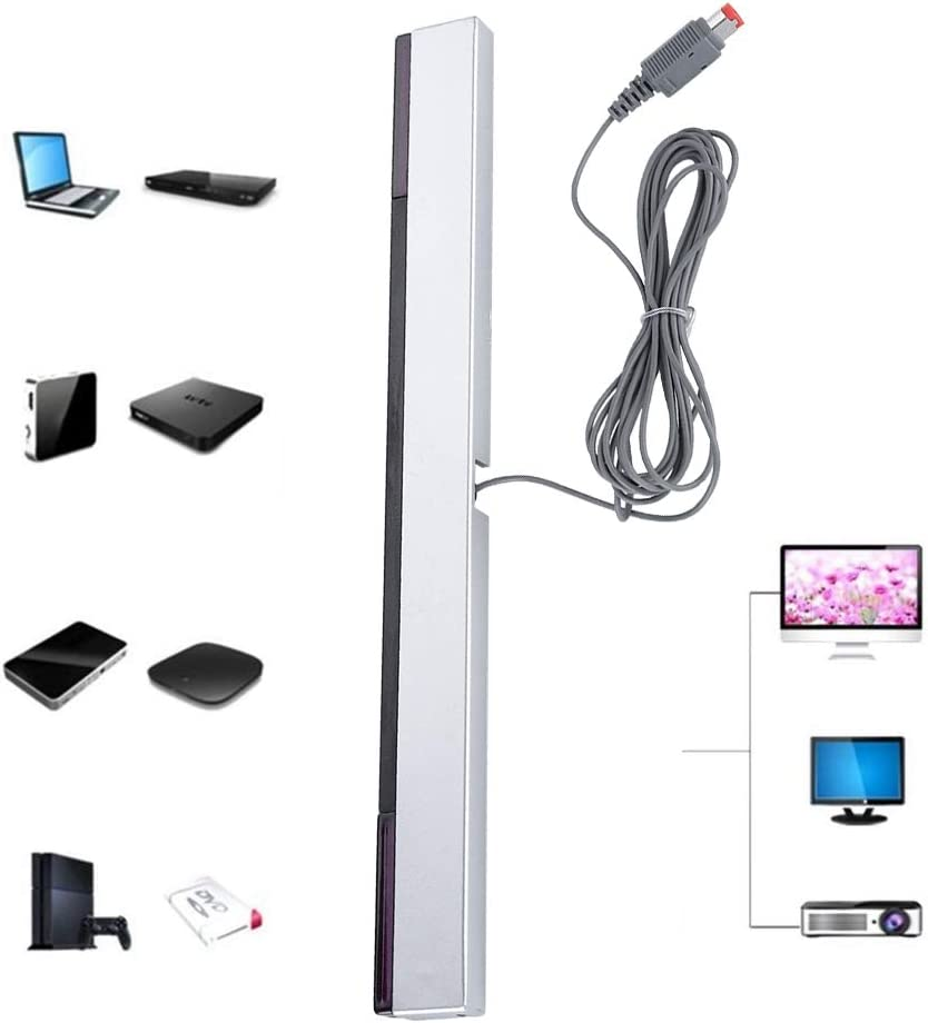 Wired Sensor Bar, Game Sensor Bar Wired Receiver with a Stand Wii Sensor Bar Sensor Bar, Infrared for Nintendo WII For