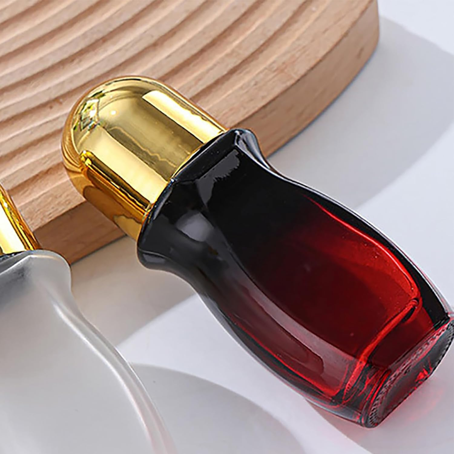 1.7 Oz/50Ml Roll on Bottles Rollerball Bottle Glass Roller Bottles with Plastic Roller Ball Container for Castor Oil Essential Oils image number 3