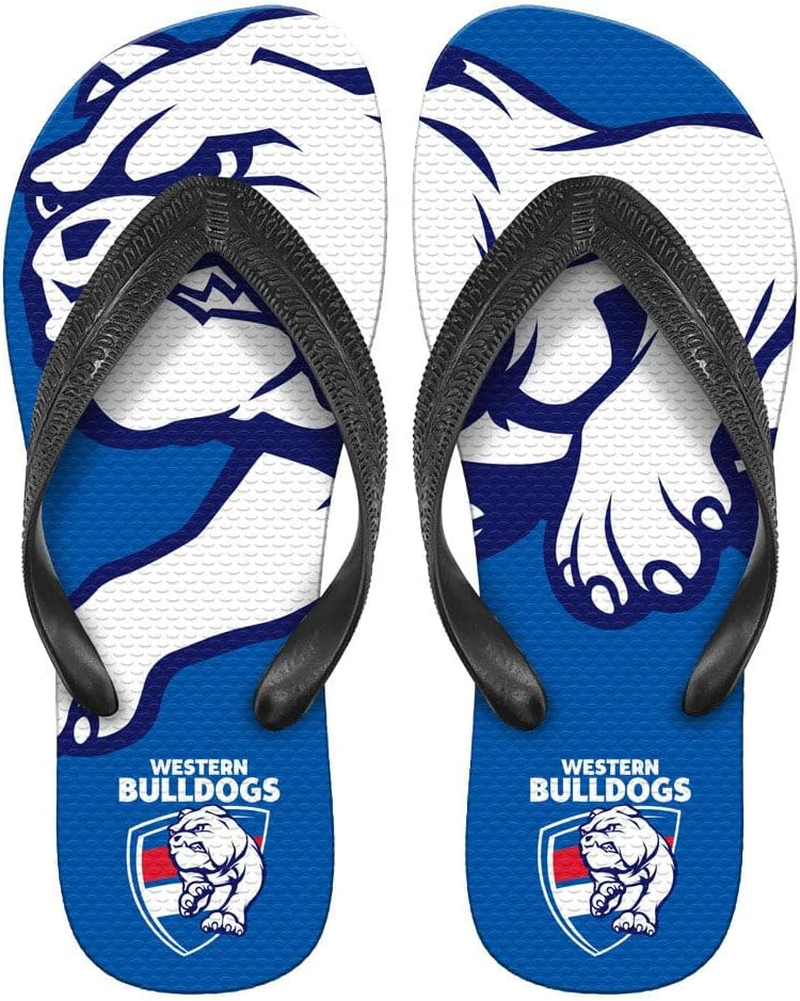 Western Bulldogs AFL Thongs Plugger Flip Flops