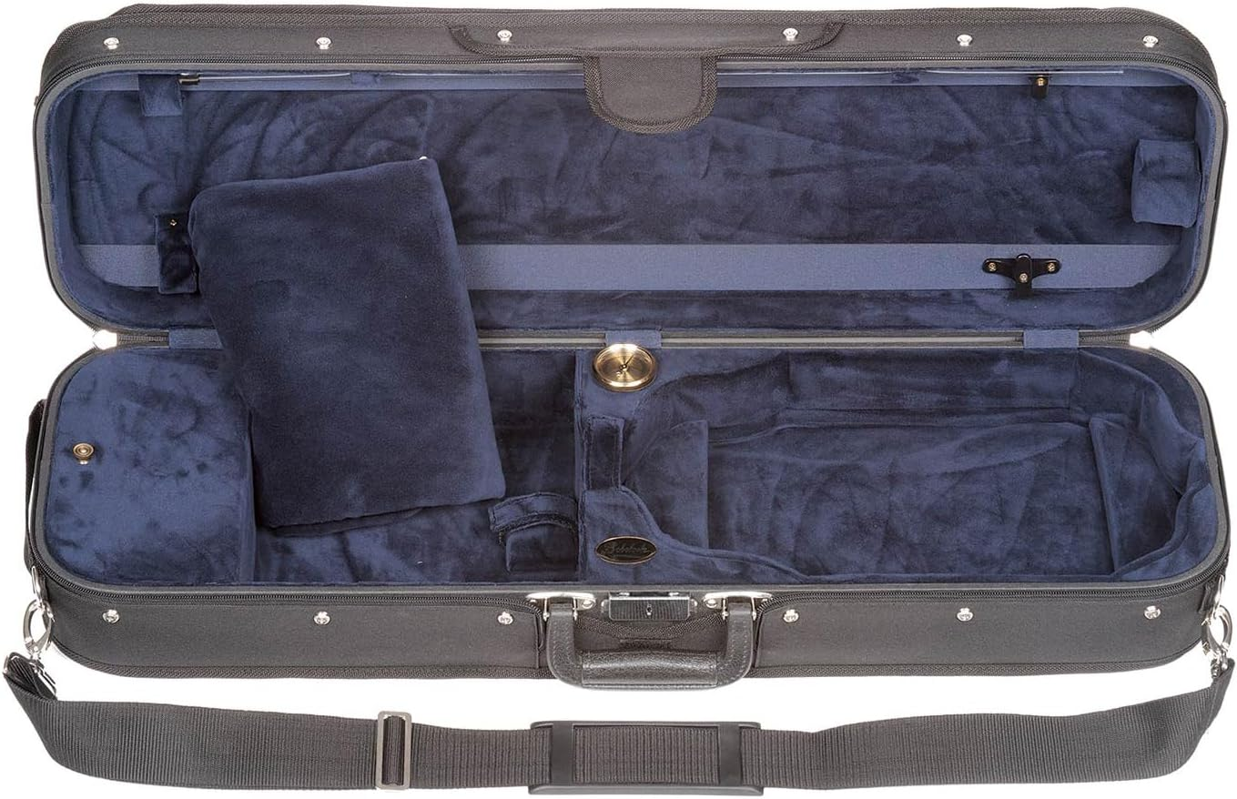 Bobelock 1002S Oblong 4/4 Violin Case with Blue Velour Interior image number 1