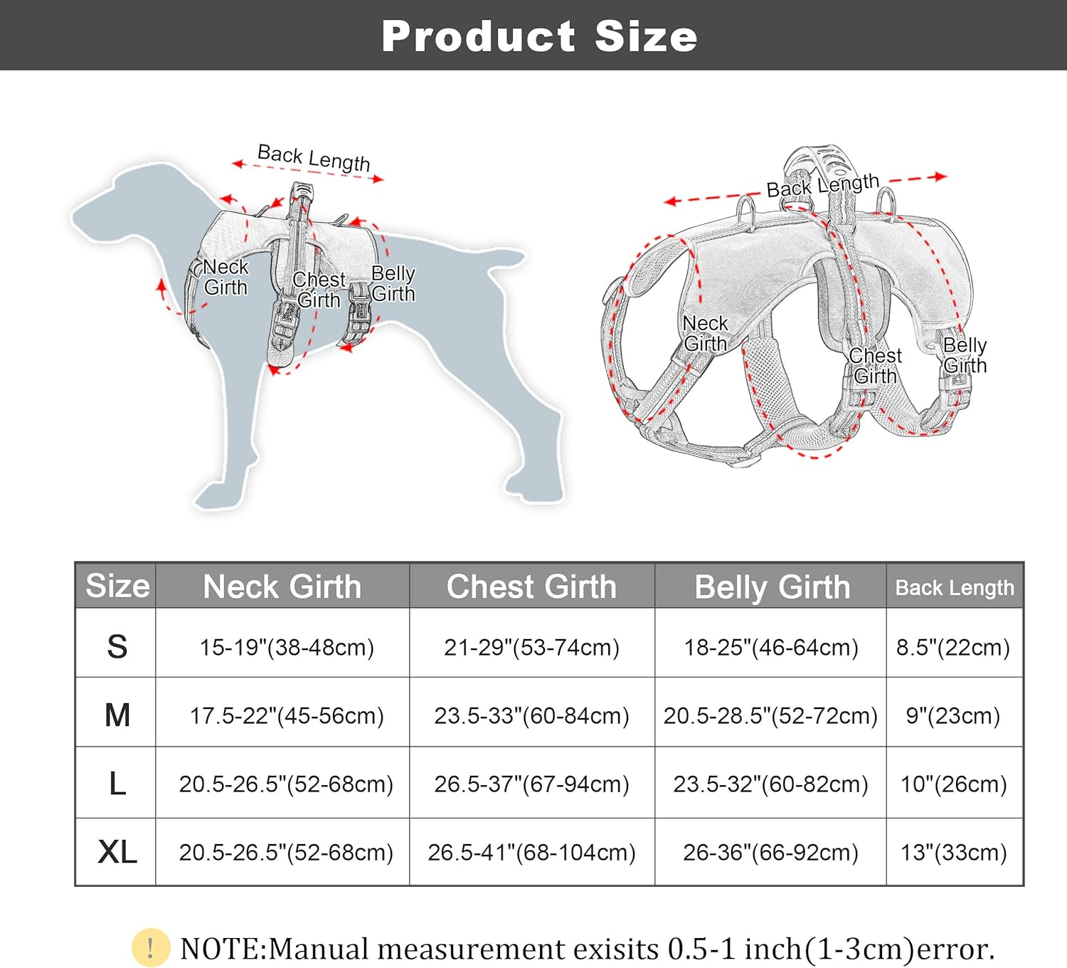 Didog Escape Proof Dogs Harness,Soft Breathable Padded & Reflective,Adjustable No Pull Dog Harness with Lift Handle & Double Leash Clips for Medium Large Dogs Walking Hiking Training,Purple,M