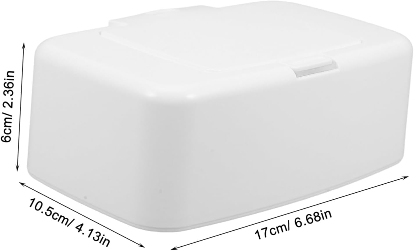 Alipis Refillable Wet Wipes Dispenser Box Plastic Travel Wipes Case White Key Press Holder for Nursery, Living Room, and Bedroom image number 4