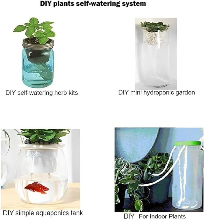 60 Feet Self Watering Capillary Wick Cord, DIY Auto Drip Irrigation Water Cotton Rope for 1/6 Inch Self-Watering Planter Pot image number 1