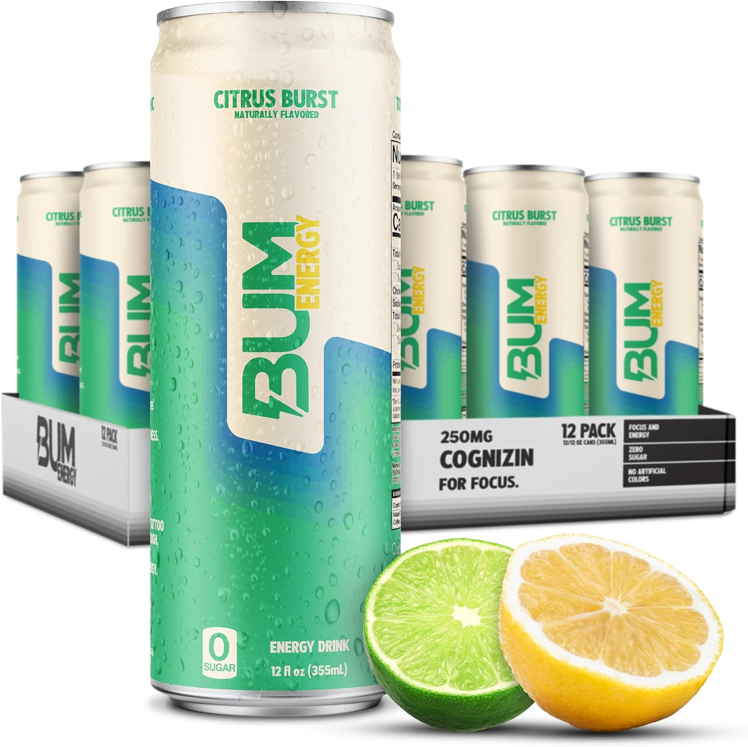 Bum Energy Citrus Burst Energy Drink 12 X 355Ml image number 3