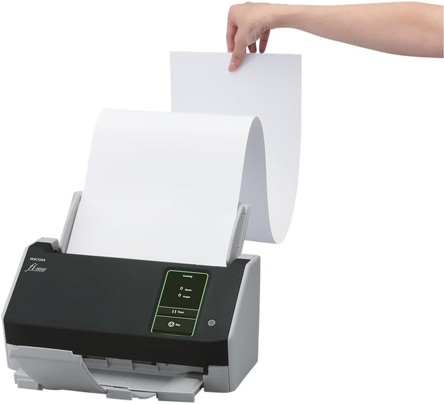 Fujitsu Ricoh Fi-8040 40PPM Document Scanner, Black/Grey image number 1
