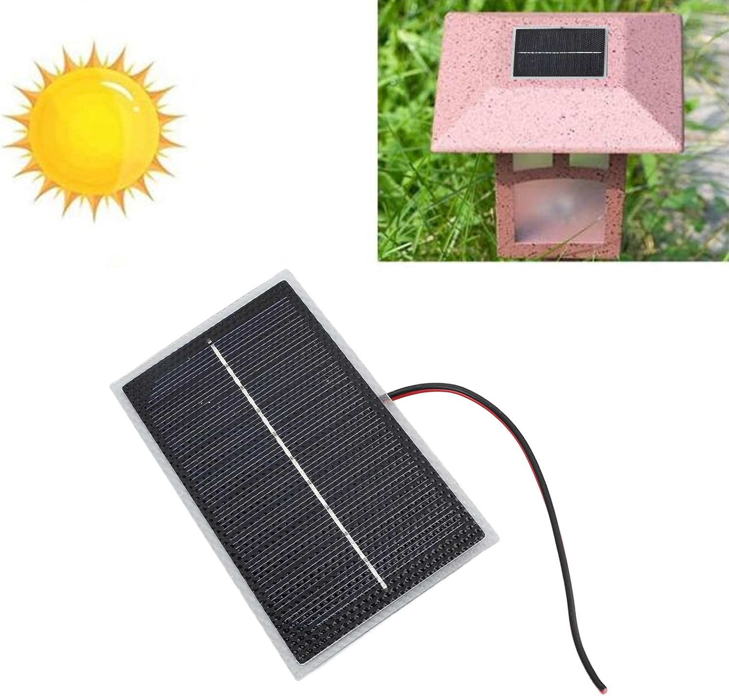 GLOGLOW 3Pcs 4W Mini Solar Panels, Small Solar Panels Module for Mini Cells Electric Toy Materials Science Projects 3Pcs 4W, 4.7X2.8In Monocrystalline image number 2