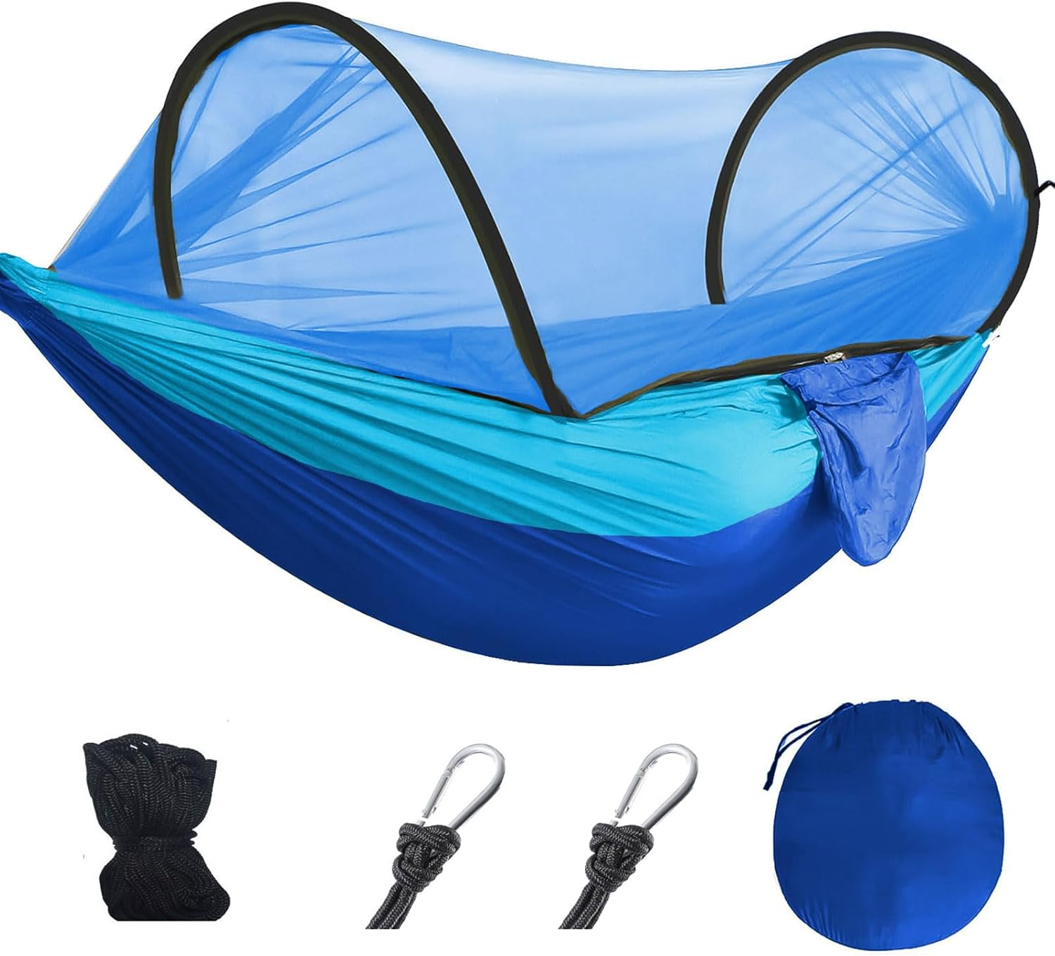 MODY RODY Portable Camping Hammock with Mosquito Net, Double Hammock for Camping 2 Person Adults, Best for Outdoor Backpacking