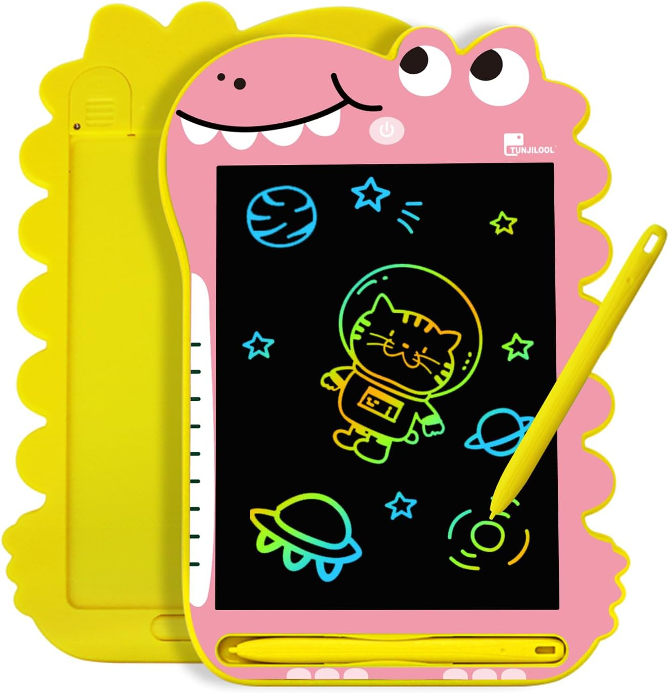 TUNJILOOL LCD Writing Tablet, 8.5 Inch Drawing Pad for Kids, Dinosaur Toys Doodle Board Travel Toys for 3 4 5 6 Year Old Boys Girls Toddlers Birthday Gifts - Pink image number 6