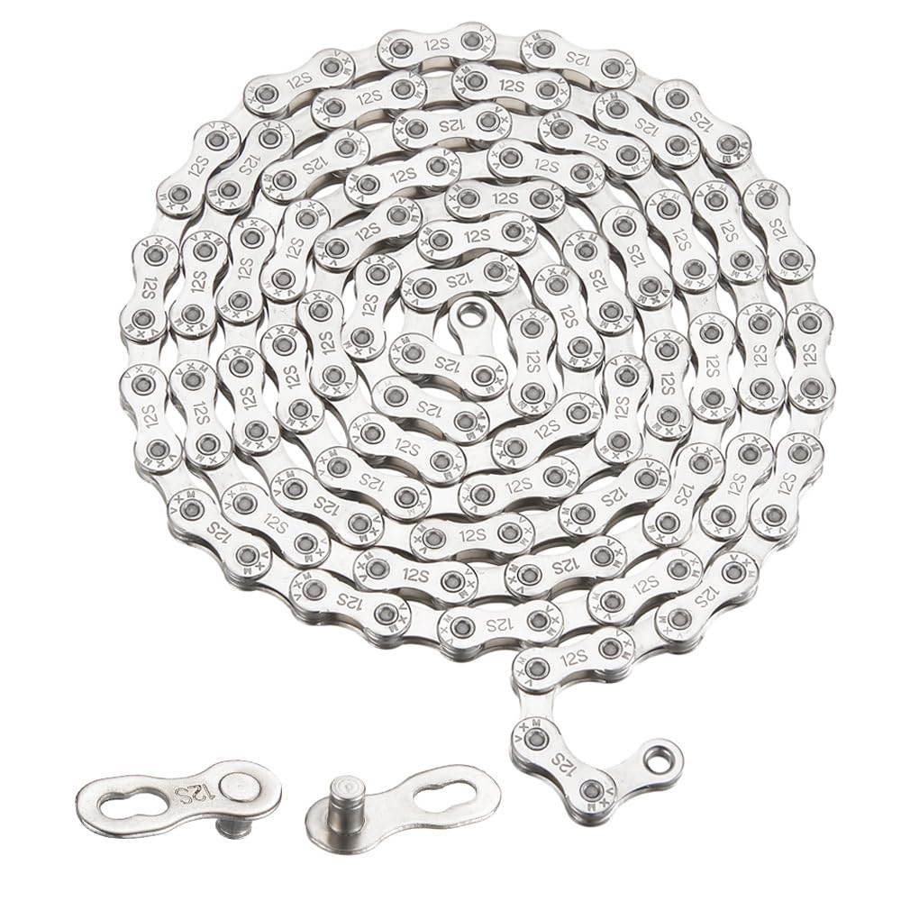 9 Speed Bike Chain 1/2&rdquo; X 11/128&rdquo; 116 Links Electroplated Rust Proof Mountain Bike Chain Carbon Steel Road Bike Shifting Chain Lightweight Cycling Chain with Power Lock Chain Connector image number 4