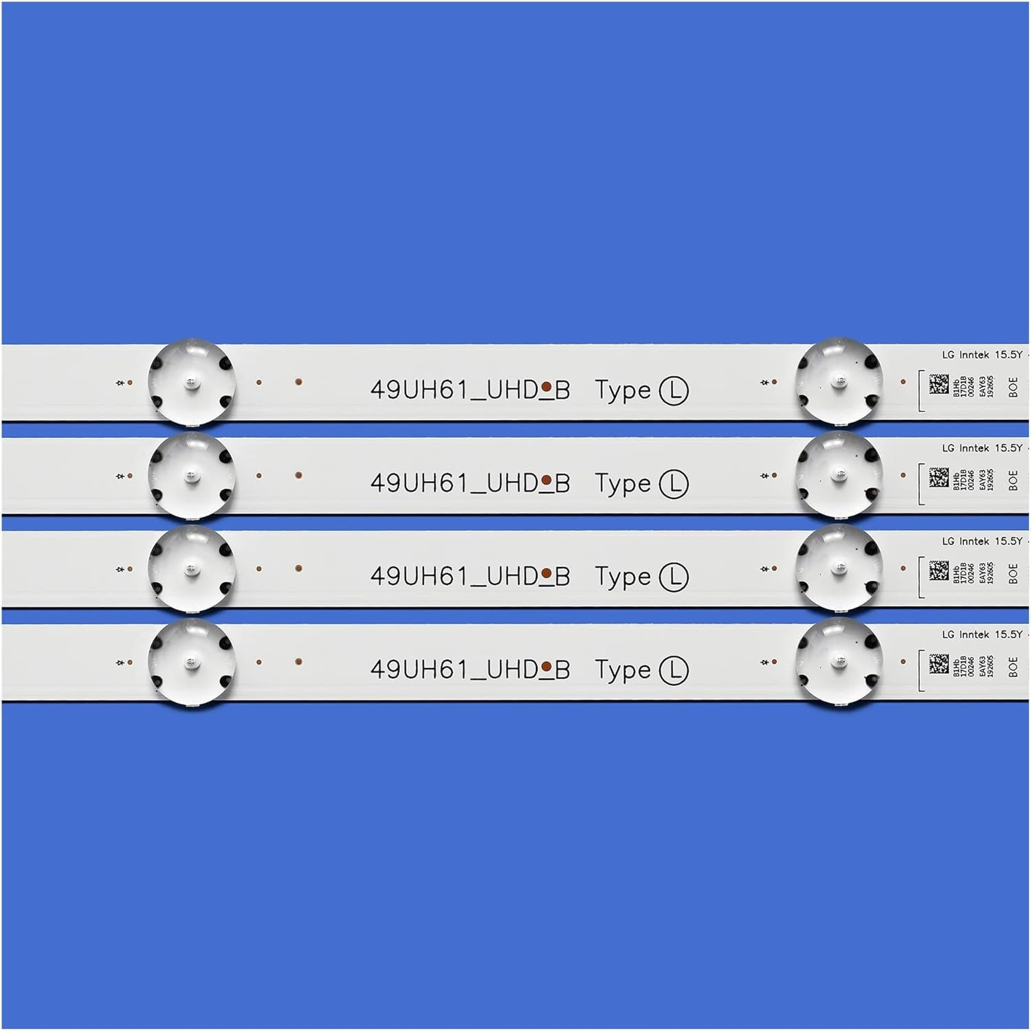 8Pcs LED Strip for L-G TV 49Inch-Uhd_A-Type 15.5Y 49UH610V 49UH620V 49UH603V 49UH610A EAY63192605 49UH61_UHD_A 49Uh61_Uhd_B image number 2