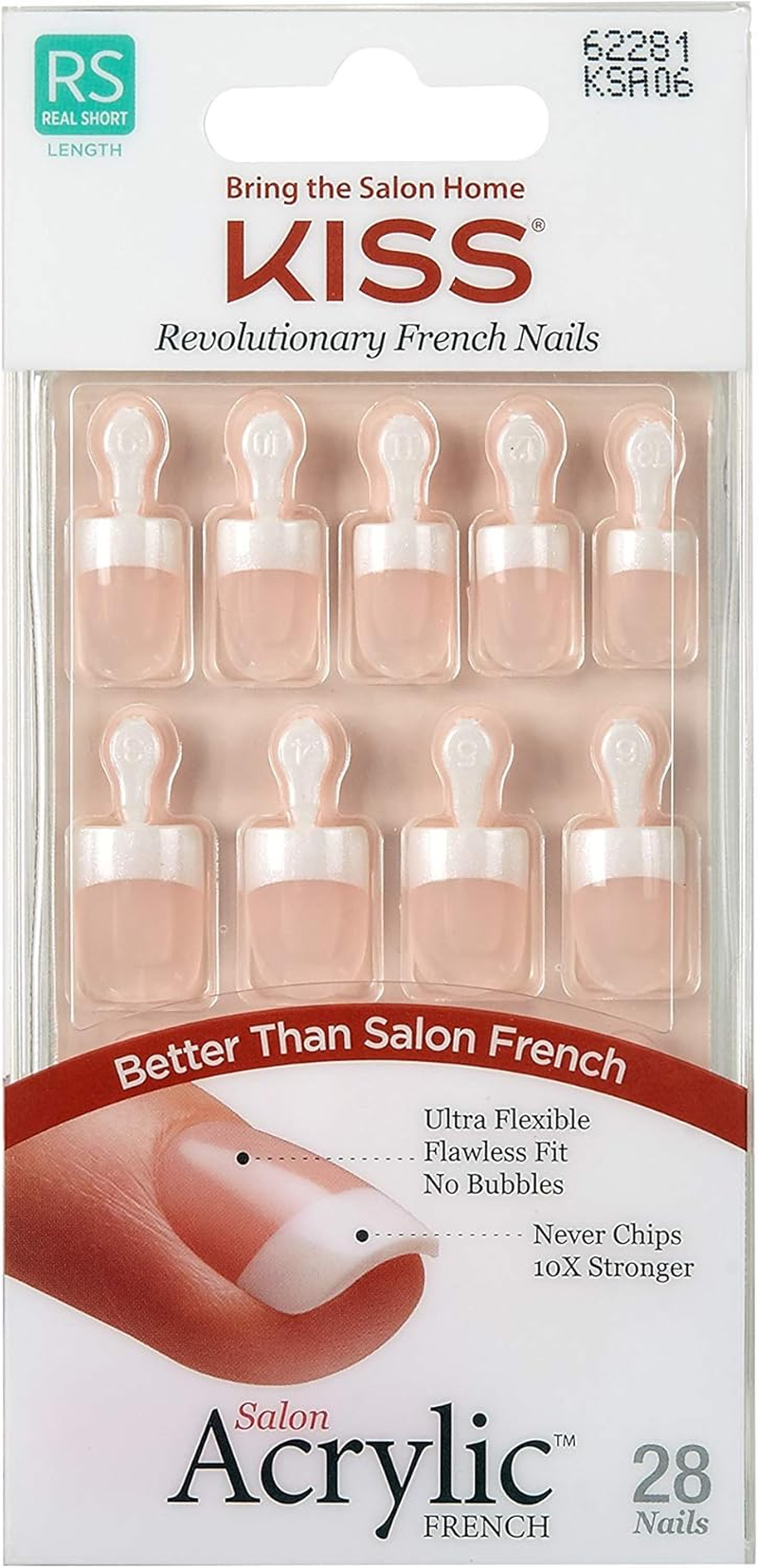 KISS Salon Acrylic French Nails Kit Pet Peeve Real Short (6 PACK) image number 6