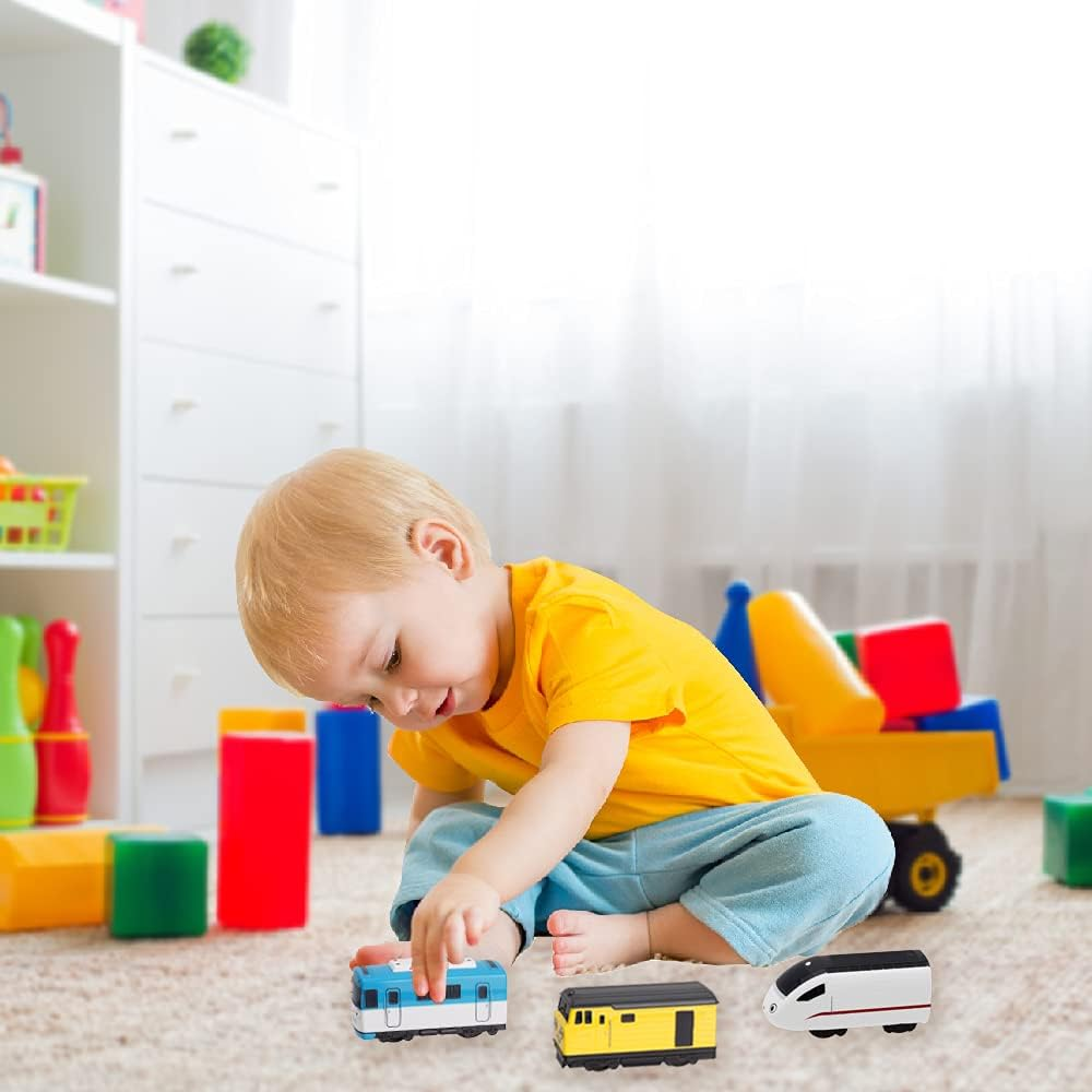 Pull Back Car Train Toy - Titipo and Friends 3 Vehicles Set Christmas Birthday Gifts for Kids and Toddlers Boys and Girls 3 Years and up (No. 2 Loco, Eric, Xingxing) image number 1