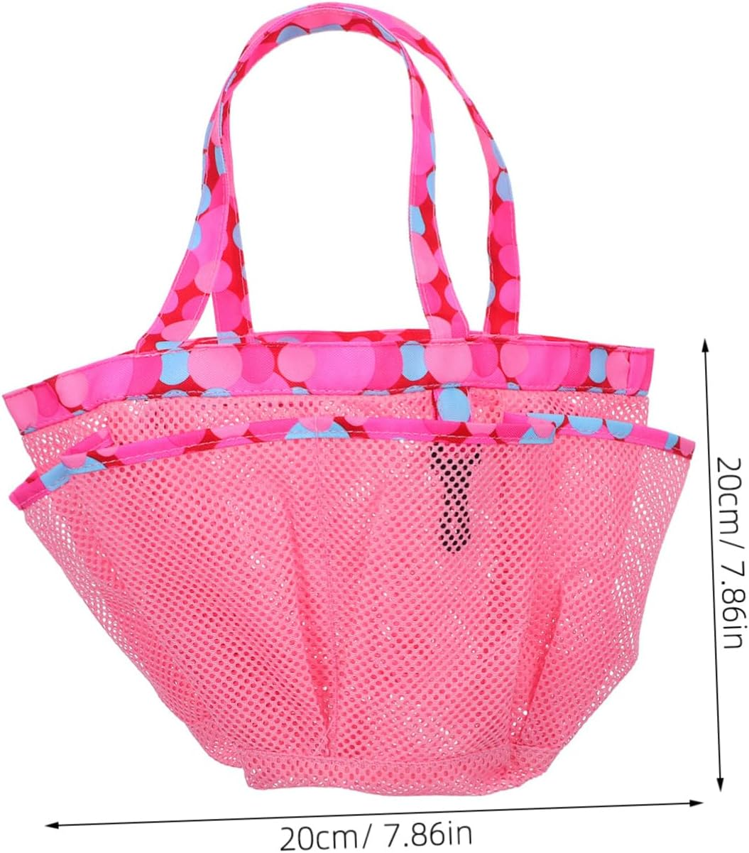 BRIGHTFUFU 2PCS Mesh Shower Tote Bags with Handle Quick Dry Hanging Bath Organizer for Bathroom Gym Pool College Dorm Lightweight Portable Storage with Large Pocket