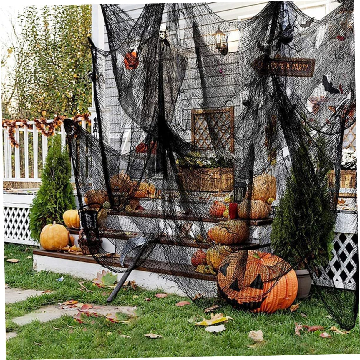 Halloween Spooky Gauze Decoration Creepy Cloth for Terror Atmosphere Layout for Photo Props and Halloween image number 6