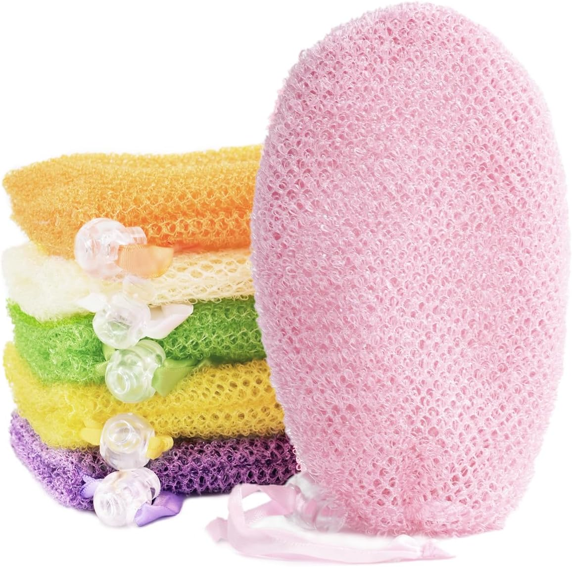 Tashow 6 Pack Mesh Soap Bags for Soap Bars, Hangable Bar Soap Pouch, Soap Pouch for Shower with Drawstring Closure, Colorful Soap Saver Bag for Body Wash, 3.9 * 6 In image number 5