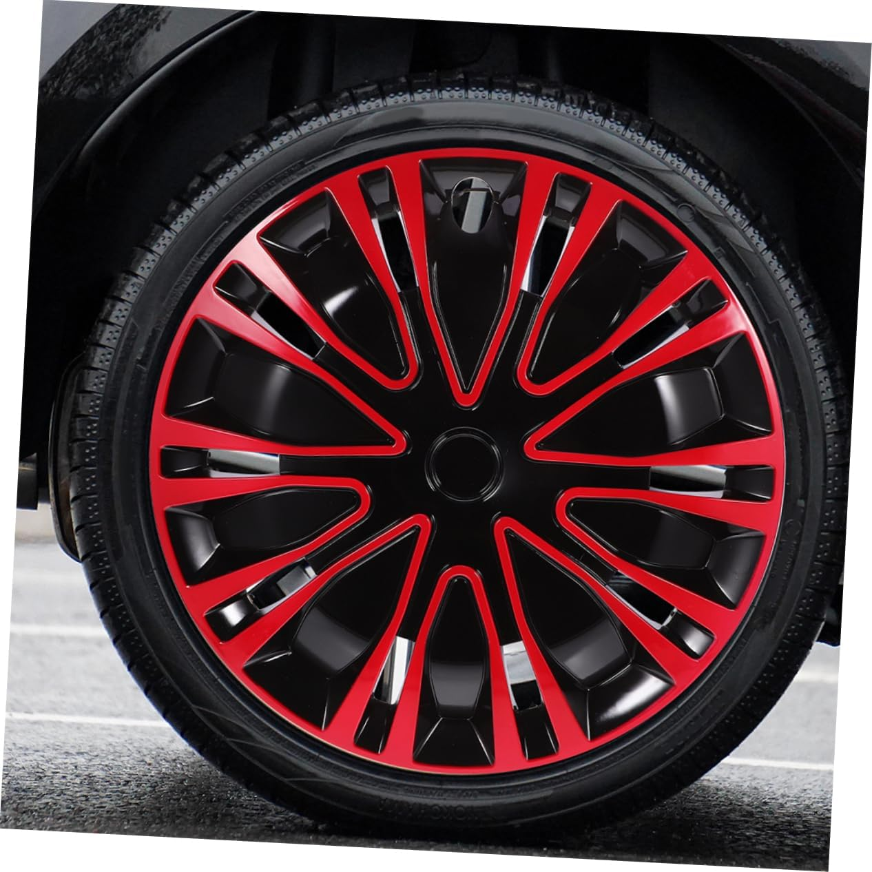 SEWOART 2Pcs Automotive Wheel Hub Covers Fitment Hubcap Decorations for Cars Trucks Easy DIY Installation image number 4