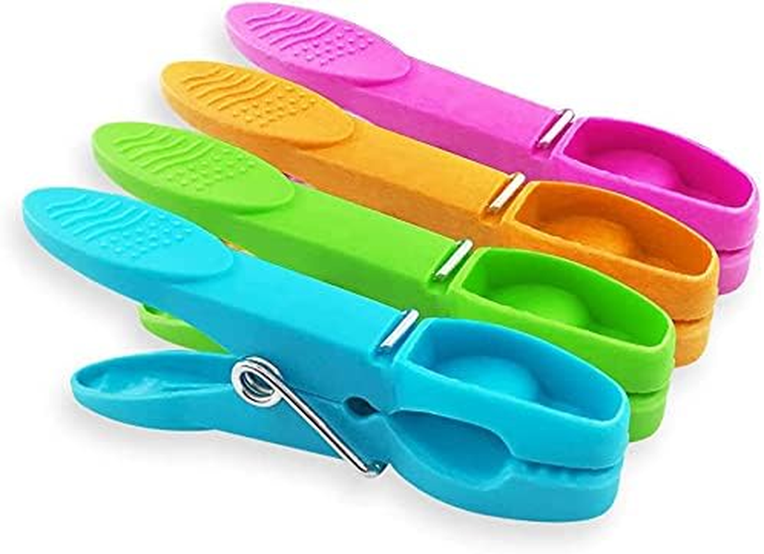 Colorful Plastic Clothespins,24Pcs Clothes Drying Line Pegs,Sock Clip Laundry Clothes Pins Clips with Springs,Windproof Laundry Pegs,Clothes Drying Line Pegs,Socks Clips Clothes Pins Clothes Pegs