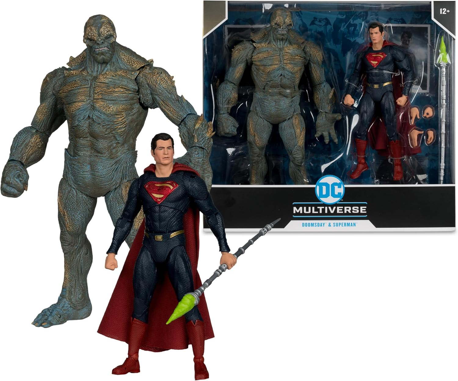 Dc Multiverse 7In with Megafig 2Pk - Doomsday Vs Superman (Bvs)