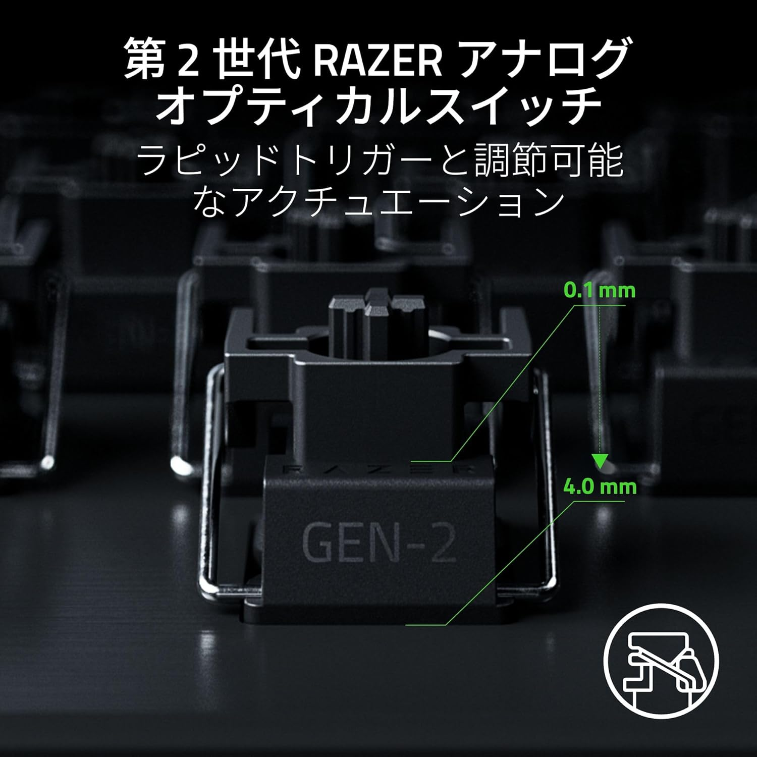 8,000 Hz Rapid Trigger, Razer Razer, Huntsman V3 Pro, 8 Khz, Analog with Adjustable Action, Gaming Keyboard, Optical Switch, Snap Tap, Fast Input Priority Function, Wrist Rest, English Layout image number 2