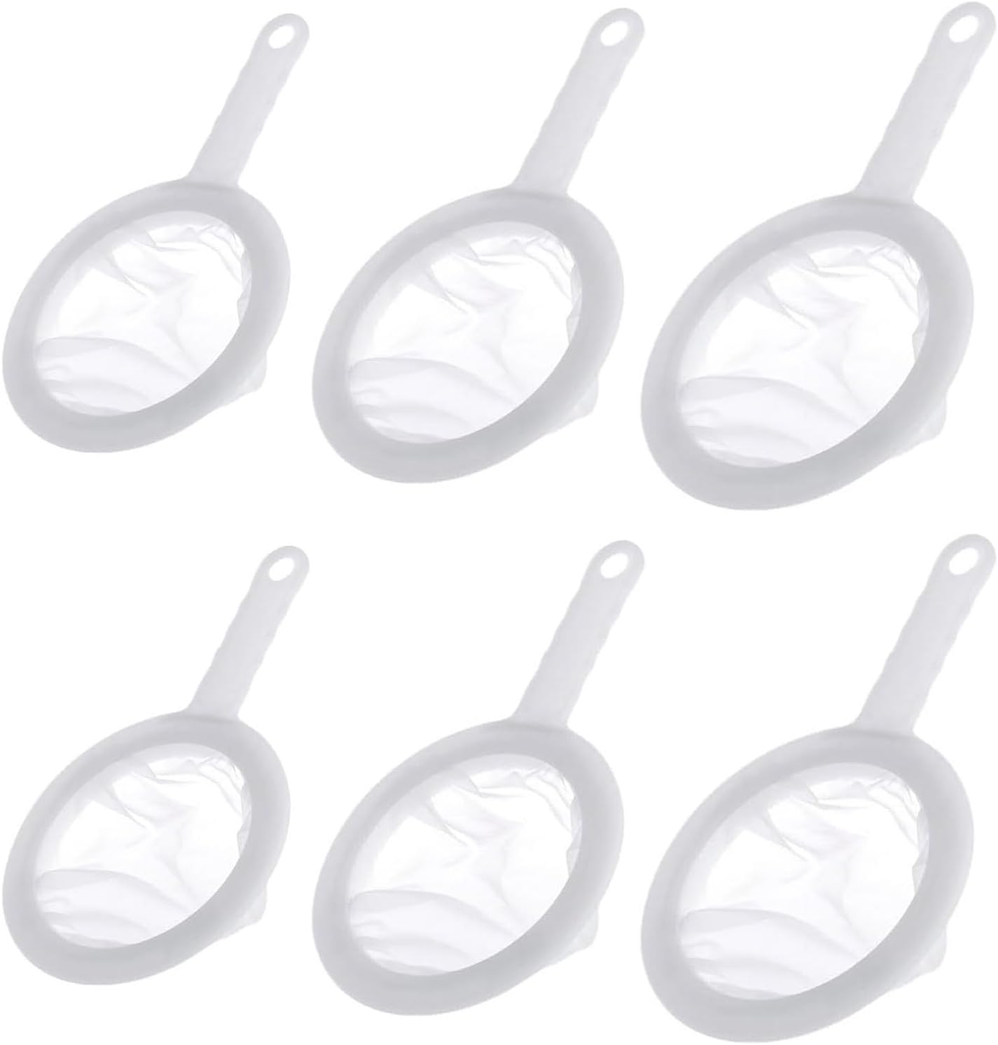 6 Pcs Mesh Baby Brine Shrimp Sieve, 100 Mesh 200 Mesh 400 Mesh Aquarium Sieves for Hatchery, Filter Brine Shrimp Hatchery Fry Brine Shrimp Eggs for Hatching Baby Fish Separator image number 4