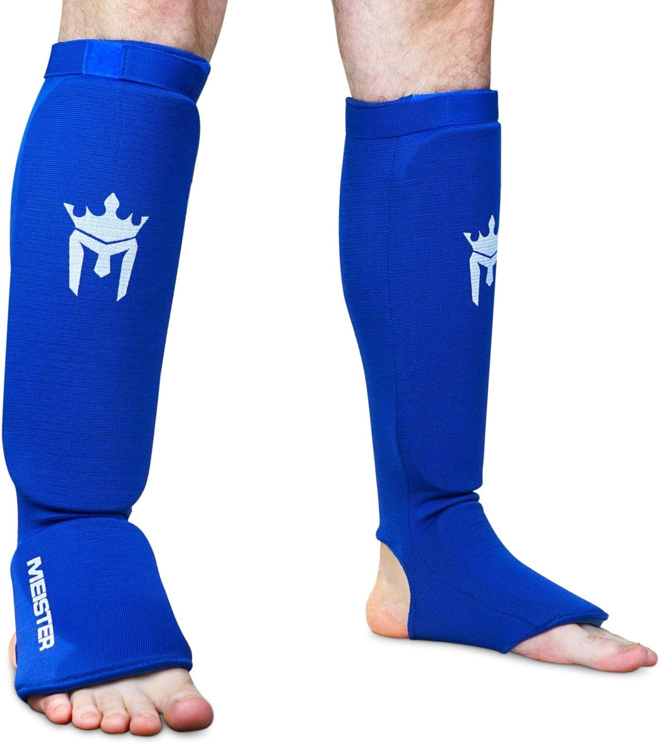 Meister MMA Elastic Cloth Shin & Instep Padded Guards (Pair)