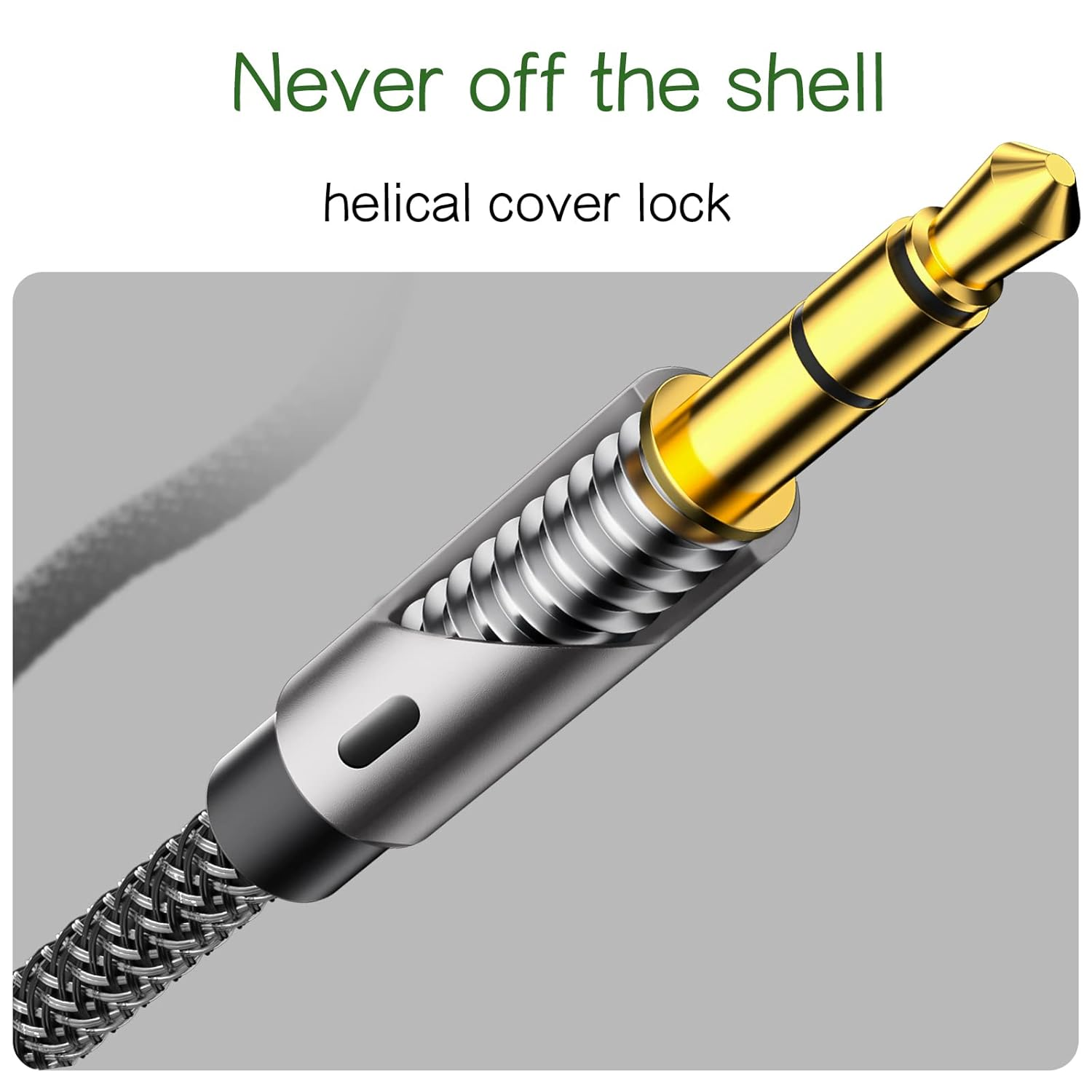 Aux Cord for Car 6 Ft,3.5Mm Audio Cable Male to Male Stereo Hi-Fi Sound Nylon Braided Aux to Aux 1/8 Cable for Headphones Car Home Stereos Speakers Tablets image number 1