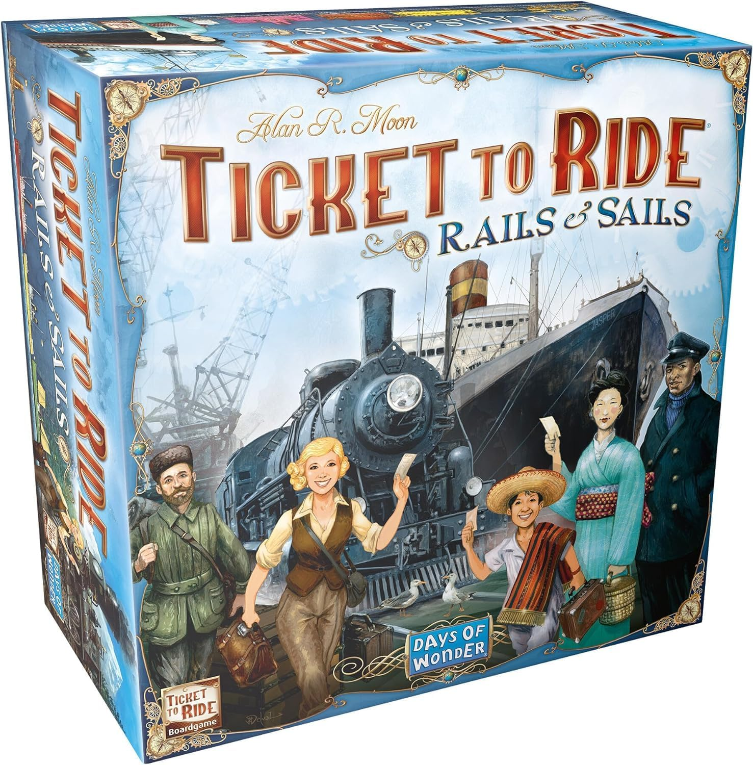 Days of Wonder Ticket to Ride Rails & Sails Board Game - Train Route-Building Strategy Game, Fun Family Game for Kids & Adults, Ages 10+, 2-5 Players, 90-120 Minute Playtime, Made by Days of Wonder image number 3