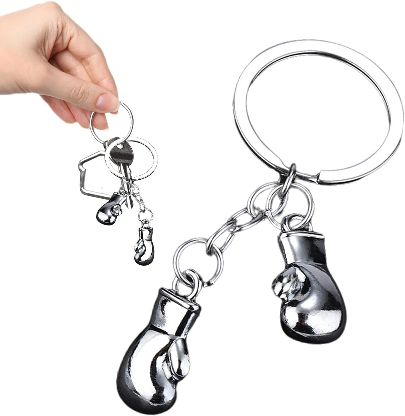 Shurzzesj Punching Glove Keychain, Metal Keychain for Backpacks | Multipurpose Metal Keychain, Fashion Decorative Keychain, Creative Cellphone Favors, Bag
