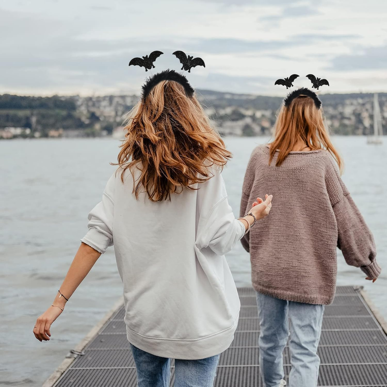 Bat Ears Headband - Halloween Costume Decoration Accessories for Children, Adults, Women & Men, Bat Costume Headpiece for Halloween, Fancy Dress & Carnival Party image number 6