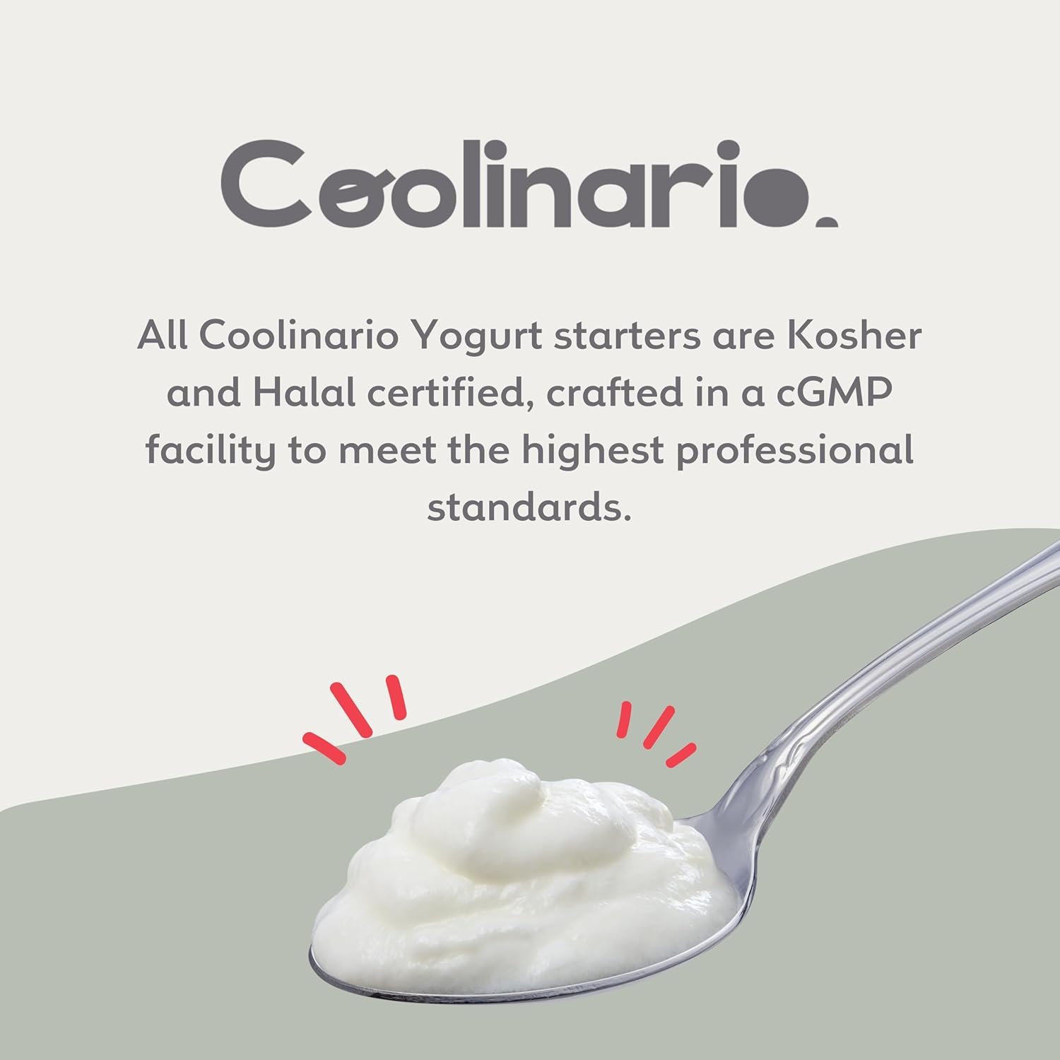 Coolinario Yogurt Starter Culture (10-Pack, 1G Sachets) Live Cultures for Homemade Yogurt | Creamy, Thick & Delicious | Regular or Greek Yogurt | Non-Gmo, No Preservatives, Gluten Free, Halal & Kosher image number 1