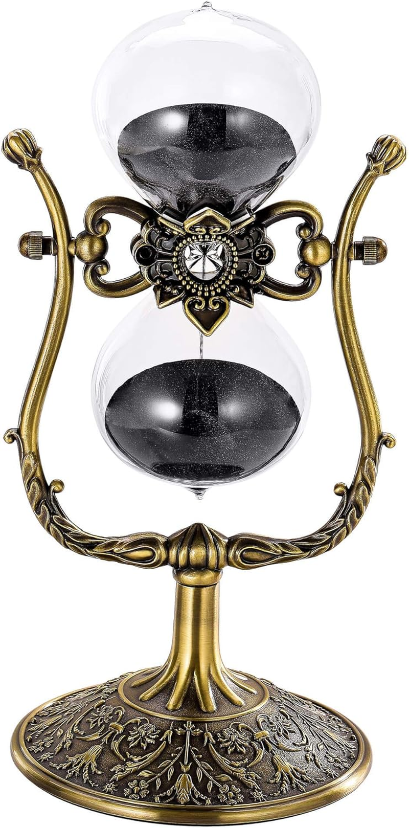 Suliao Hourglass Sand Timer, Gold Sand Timer, 20 Minutes Large Hourglass Sand Time for Children, Classroom, Home, Desk, Office Decoration