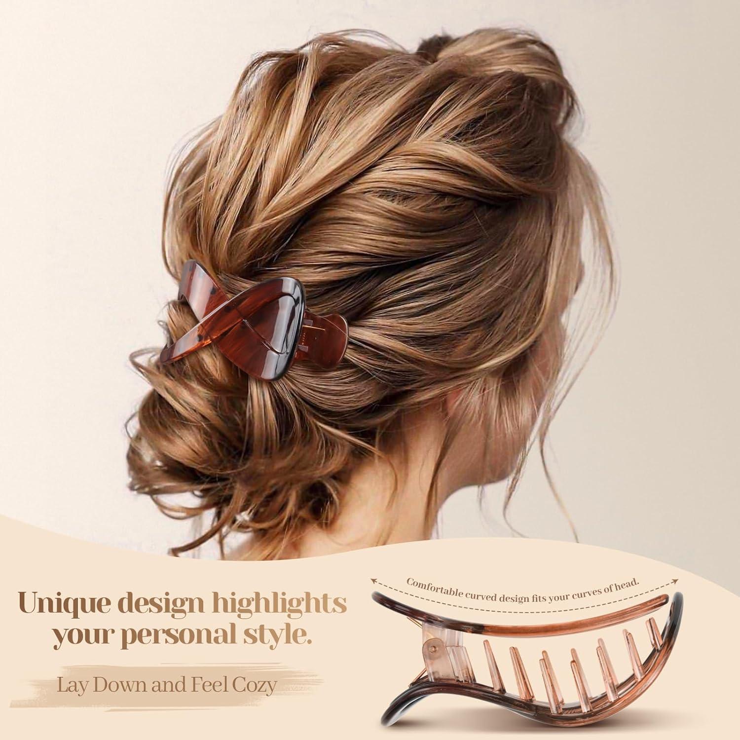 PROPOG 4 Pcs Hair Clip Large image number 4