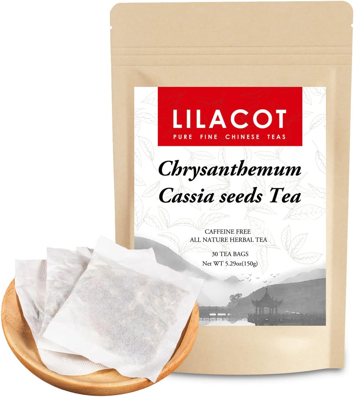 LILACOT Chrysanthemum Cassia Seeds Tea Bags Natural Liver Detox Tea 5Gx30 Teabags image number 1