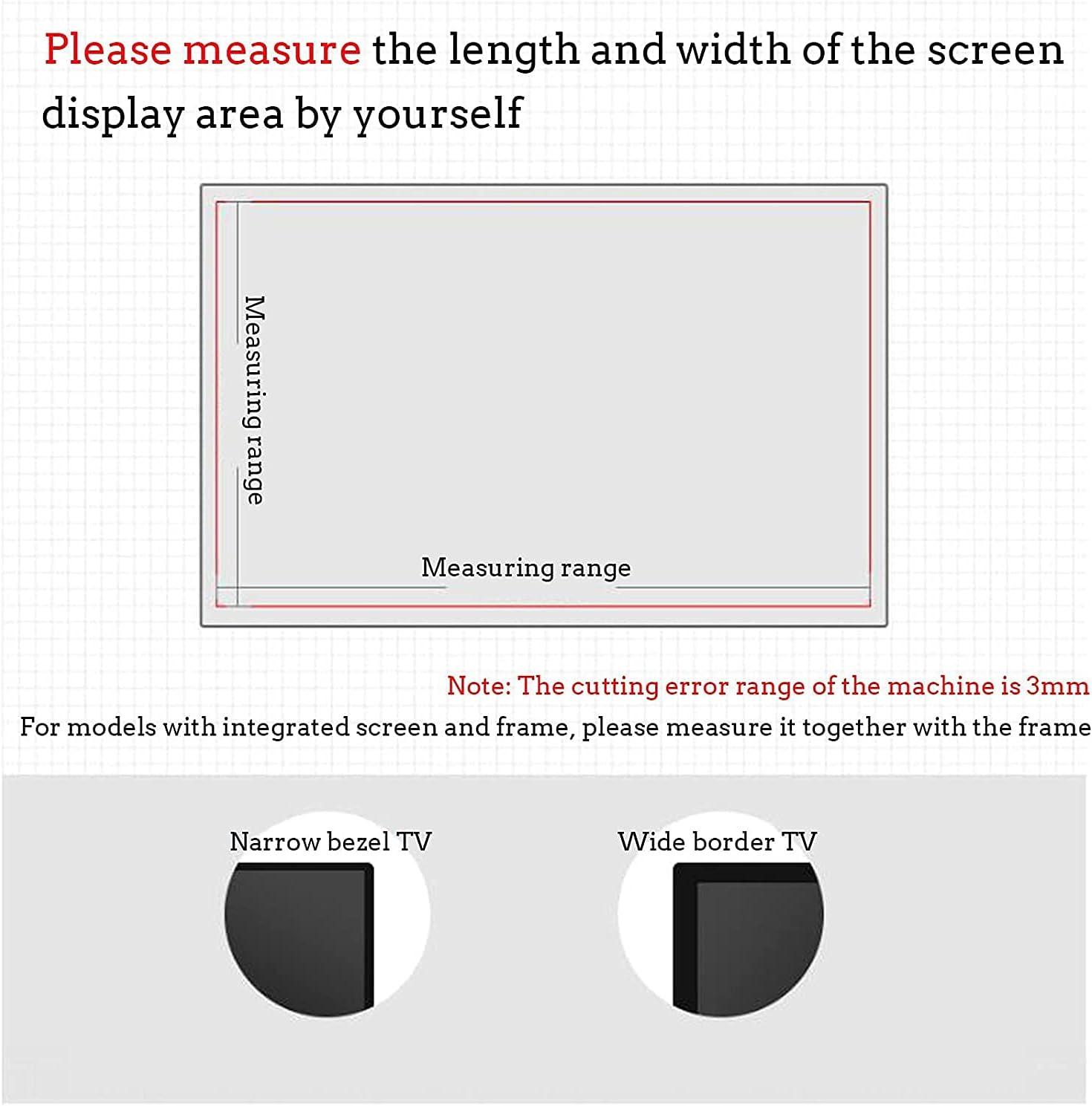 Anti Glare TV Screen Protector, anti Blue Light Filter for 43" 49" 50" 52" 55" 58" 65" Tv Monitor Indoor & Outdoor Game Machines Accessories,50" 1101 * 620