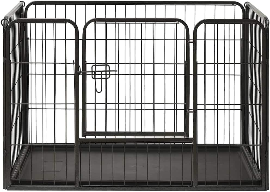 Puppy Playpen Steel 91.5X59X61Cm Pet Exercise Pen Dog Fence Indoor Outdoor image number 5