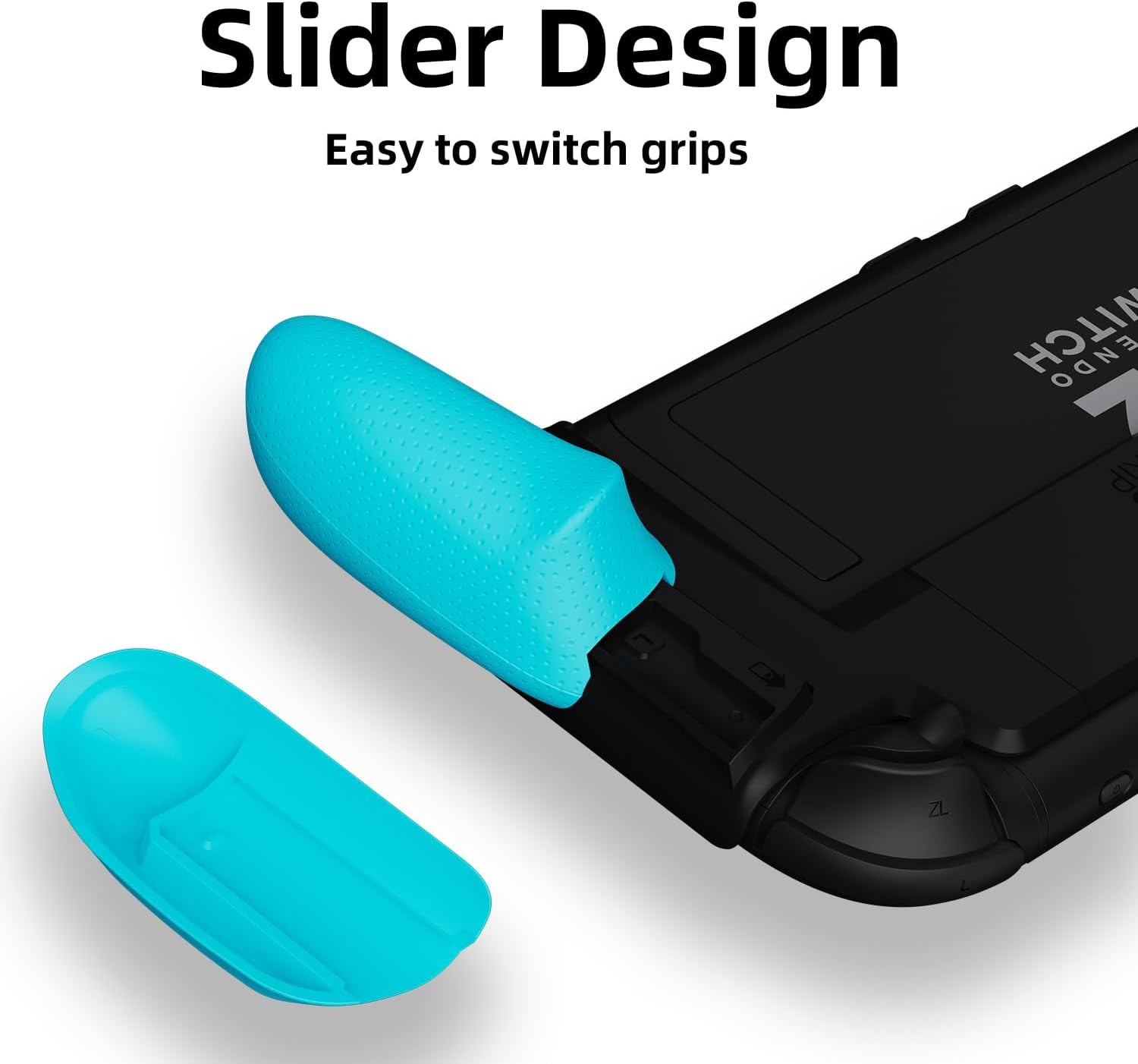 Savage Raven by Skull & Co. Neogrip Bundle for Nintendo Switch 2: an Ergonomic Grip Hard Shell Handheld Case with Replaceable Grips [To Fit All Hands Sizes] [With Carrying Case] - Neon Blue + Neon Red image number 5