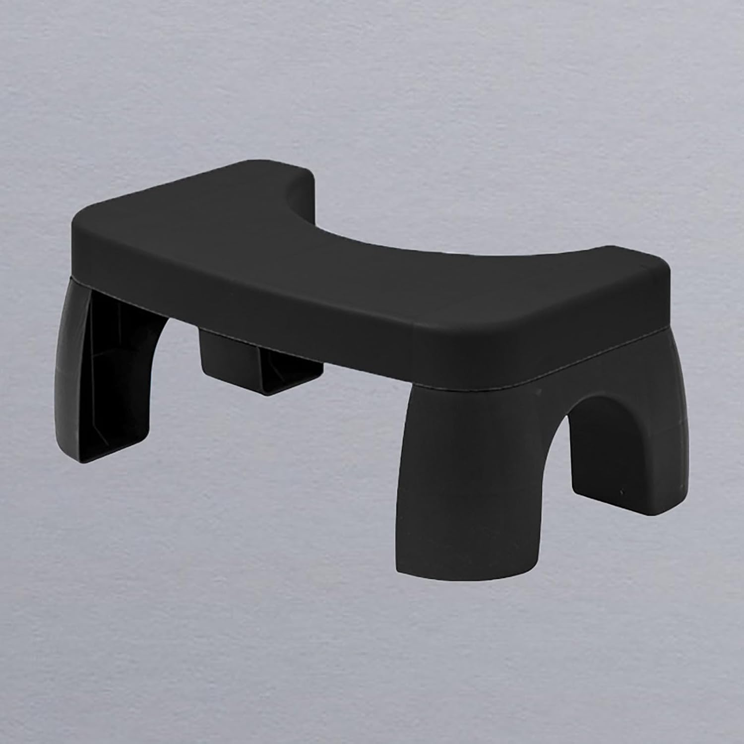 Toilet Squatting Stool, Squatting Toilet Foot Stool Stable Bottom for Bathroom (Black) image number 2