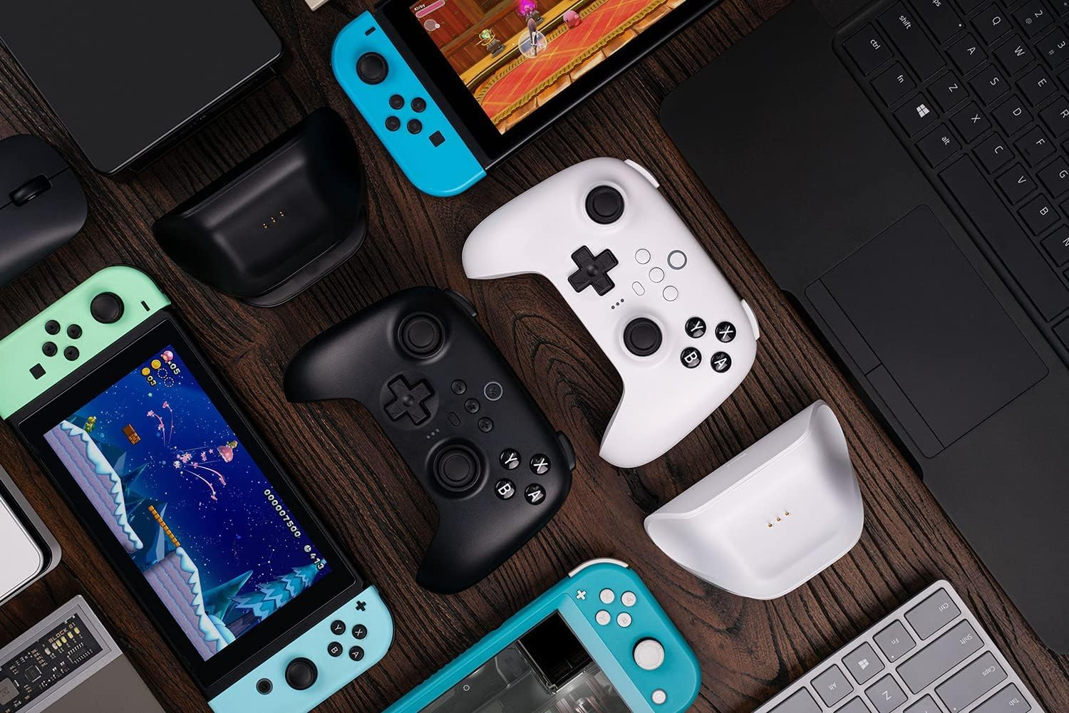 8Bitdo Ultimate Bluetooth Controller with Charging Dock, Wireless Pro Controller with Hall Effect Sensing Joystick, Compatible with Nintendo Switch/Windows/Steam Deck image number 1