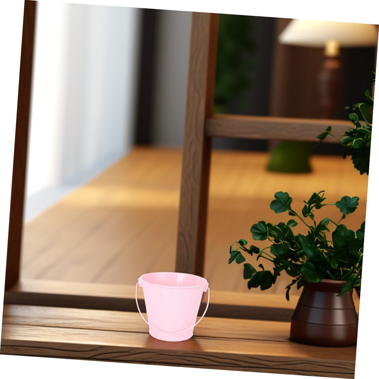 YARNOW 10Pcs Mini Pink Metal Buckets for Gardening and Crafts, Small Galvanized Flower Pots with Handles, Classroom Supplies and Party Favor Containers for Kids image number 2