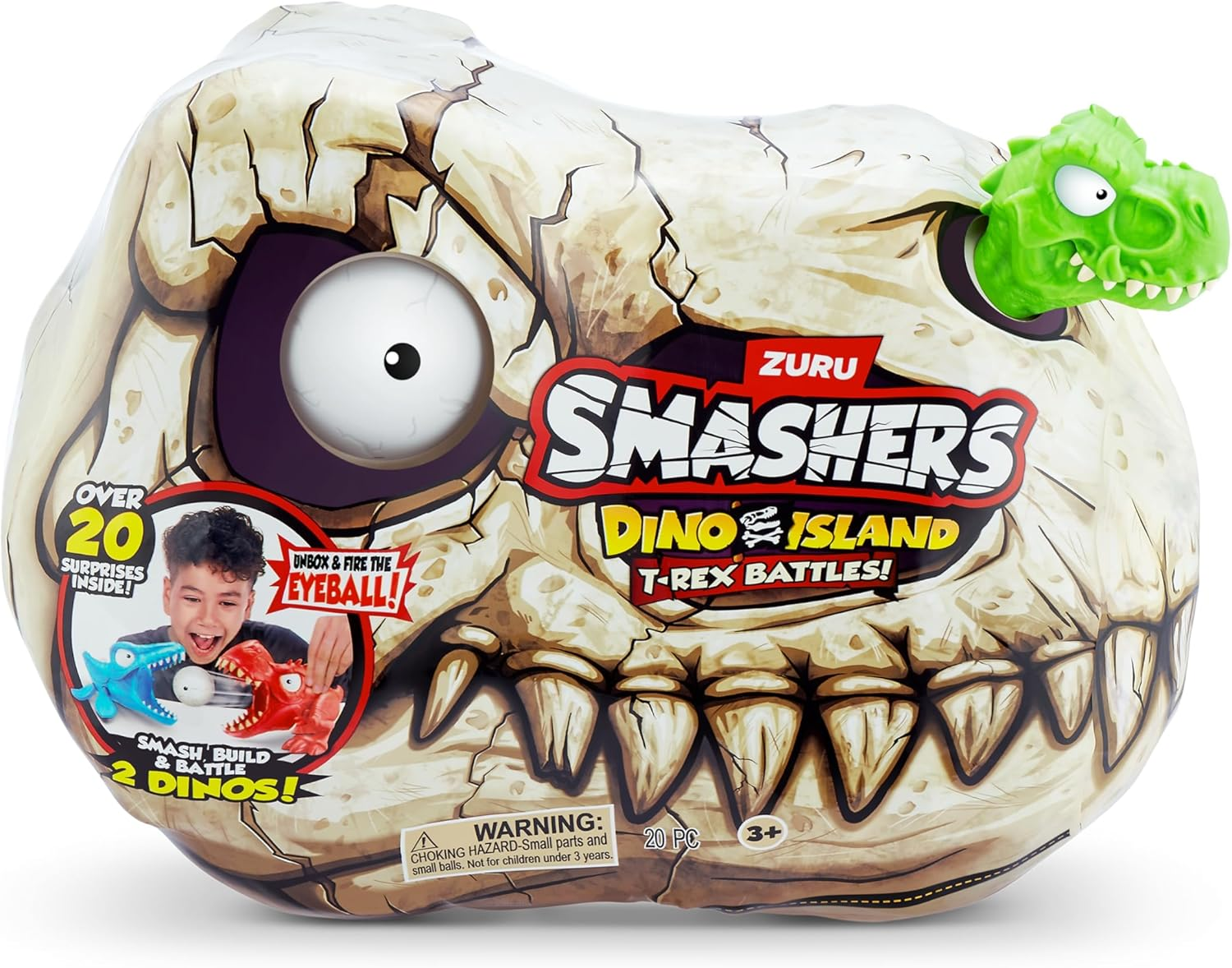 Smashers Dino Island Mini T-Rex Battle Playset image number 1