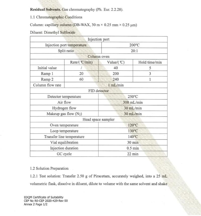 Piracetam, Raw Powder, Purity 99%, 100 Grams. image number 3