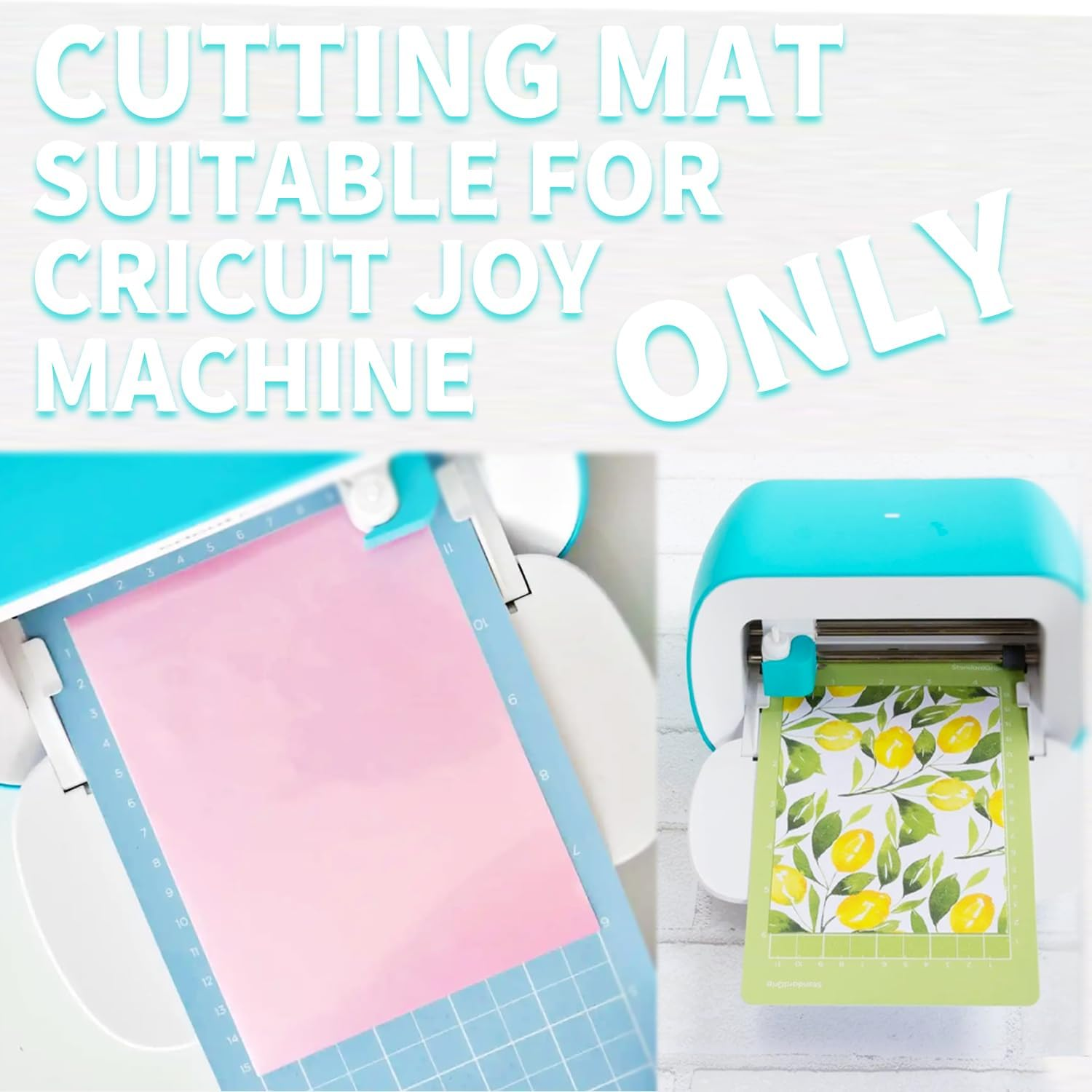 THANMAO 4.5" X 12" + 4.5" X 6.5"Cutting Mat，Blue Light Grip/Green Standard Grip/Purple Strong Grip, Adhesive Cutting Mats，Accessories for Cricut Joy（6 Pack） image number 6