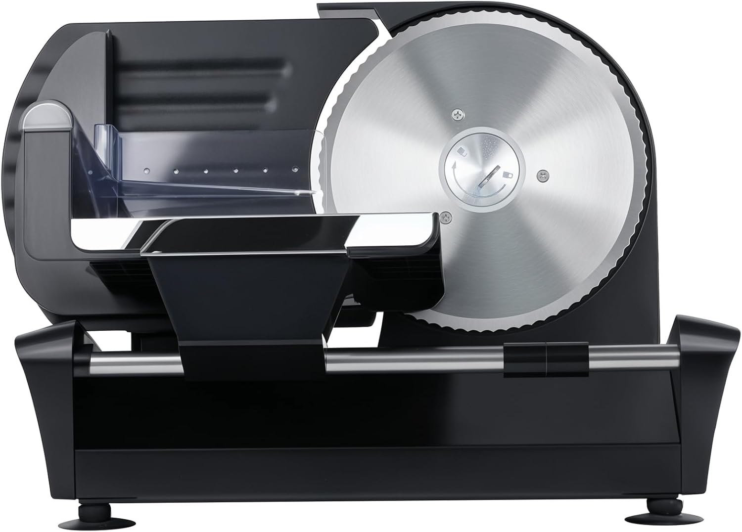 Cobuy Electric Deli Food Slicer, 250W Slicer Machine with Adjustable Thickness Two 8.6" Removable Stainless Steel Blades for Meat, Cheese, Bread | 90RPM