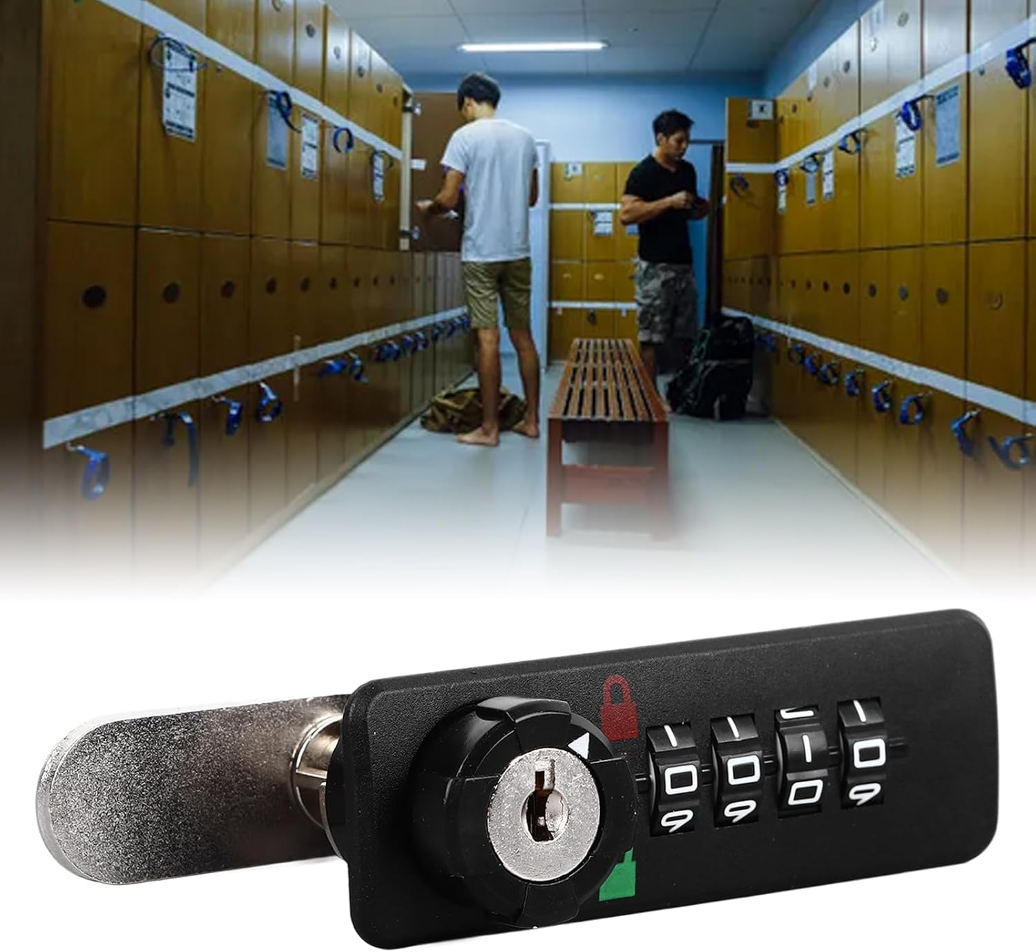 4 Digit Mechanical Code Digital Combination Lock, Password Safety Drawer Shoe File Cabinet Lock, Password Entry Cam Lock image number 6